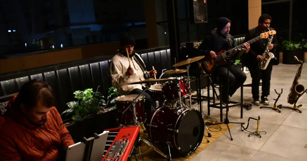 Foto da banda Samjazz Trio