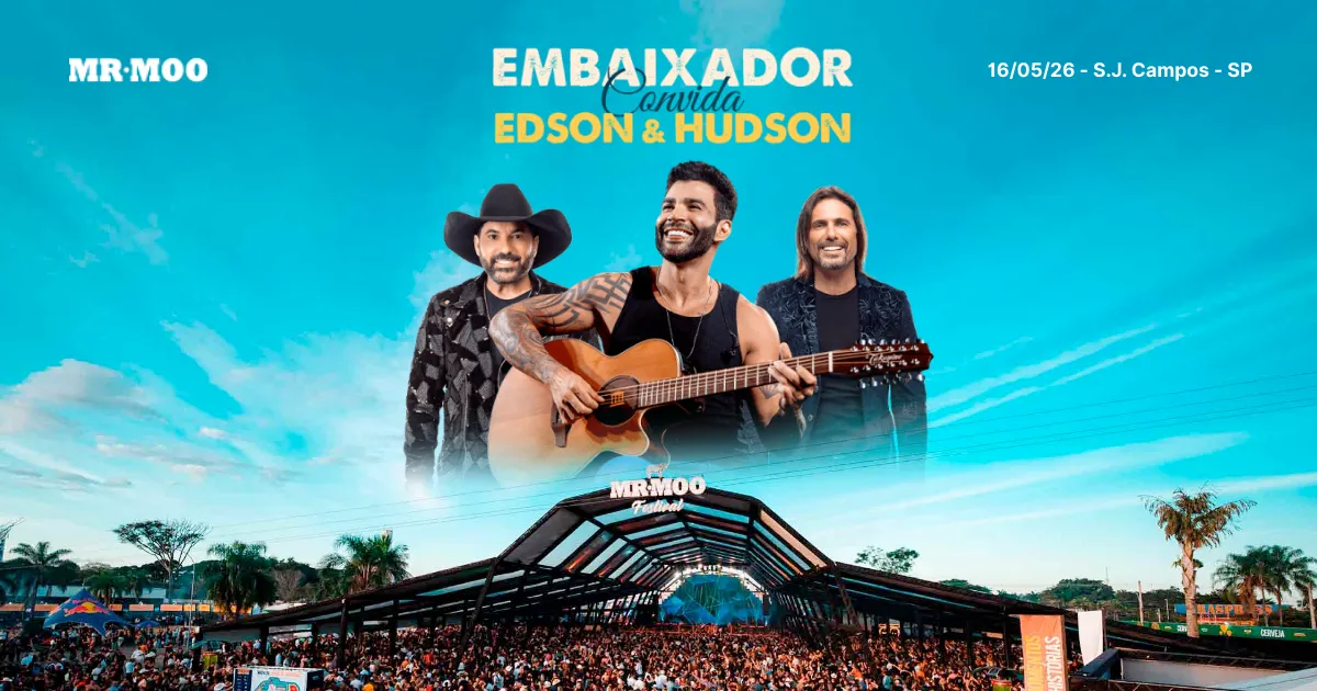 Mr.Moo Festival 2026 terá shows de Gusttavo Lima e Edson & Hudson
