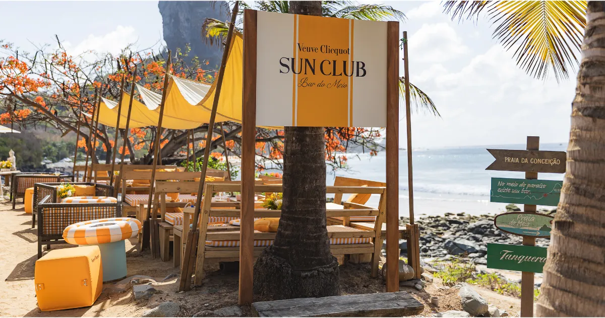 Sun Club Veuve Clicquot chega a Fernando de Noronha