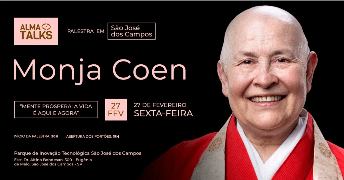Monja Coen se apresenta em São José dos Campos