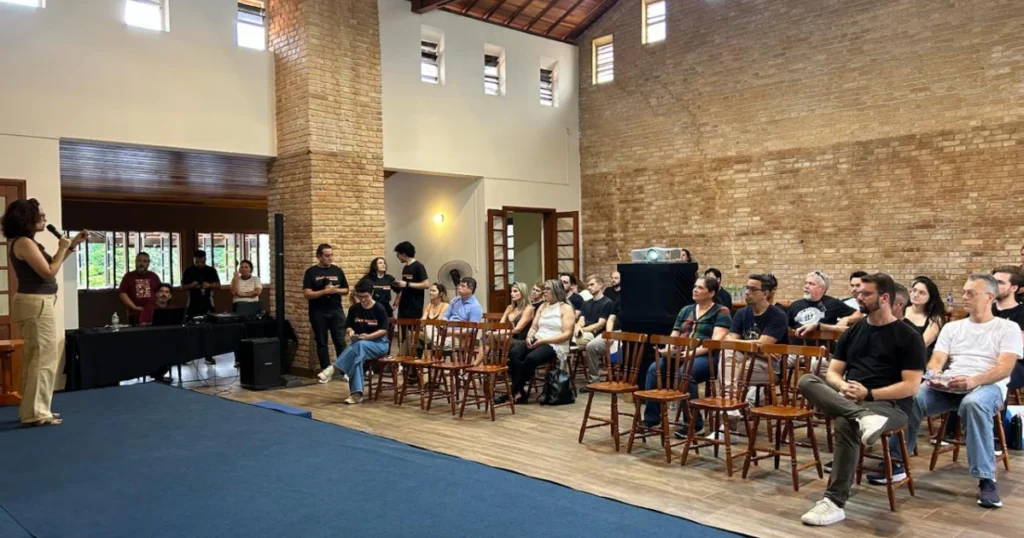 Foto da reunião da organização do festival Mais Gastronomia em São José dos Campos