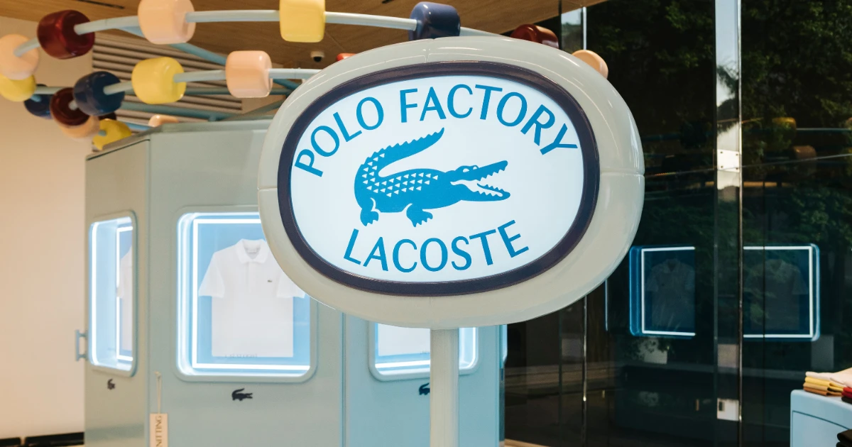 A Lacoste trouxe ao Brasil a experiência onde suas polos ganham vida
