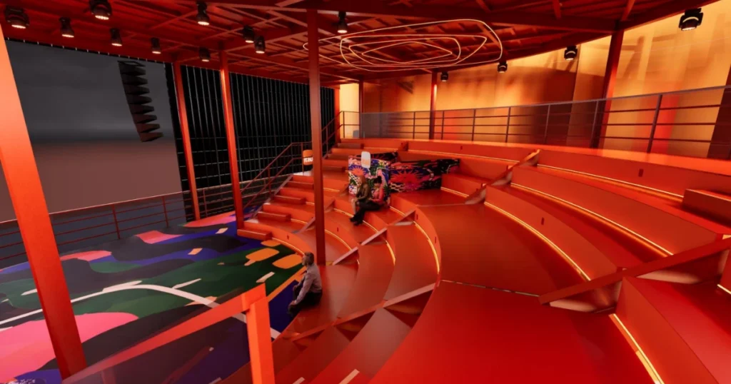 O pavilhão Itaú será um ambiente que reúne arquibancada, pista e palco em um mesmo espaço, recebendo DJs nos intervalos dos shows e apresentações especiais em algumas noites do festival
