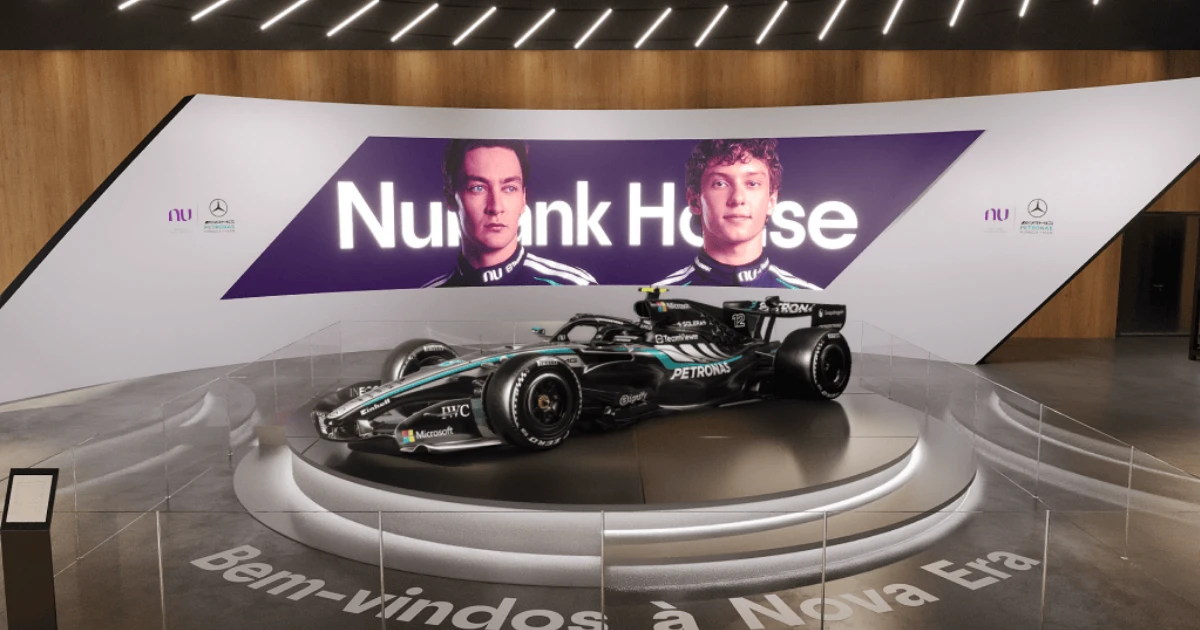 Nubank House traz o universo da Mercedes-AMG PETRONAS F1 Team a São Paulo